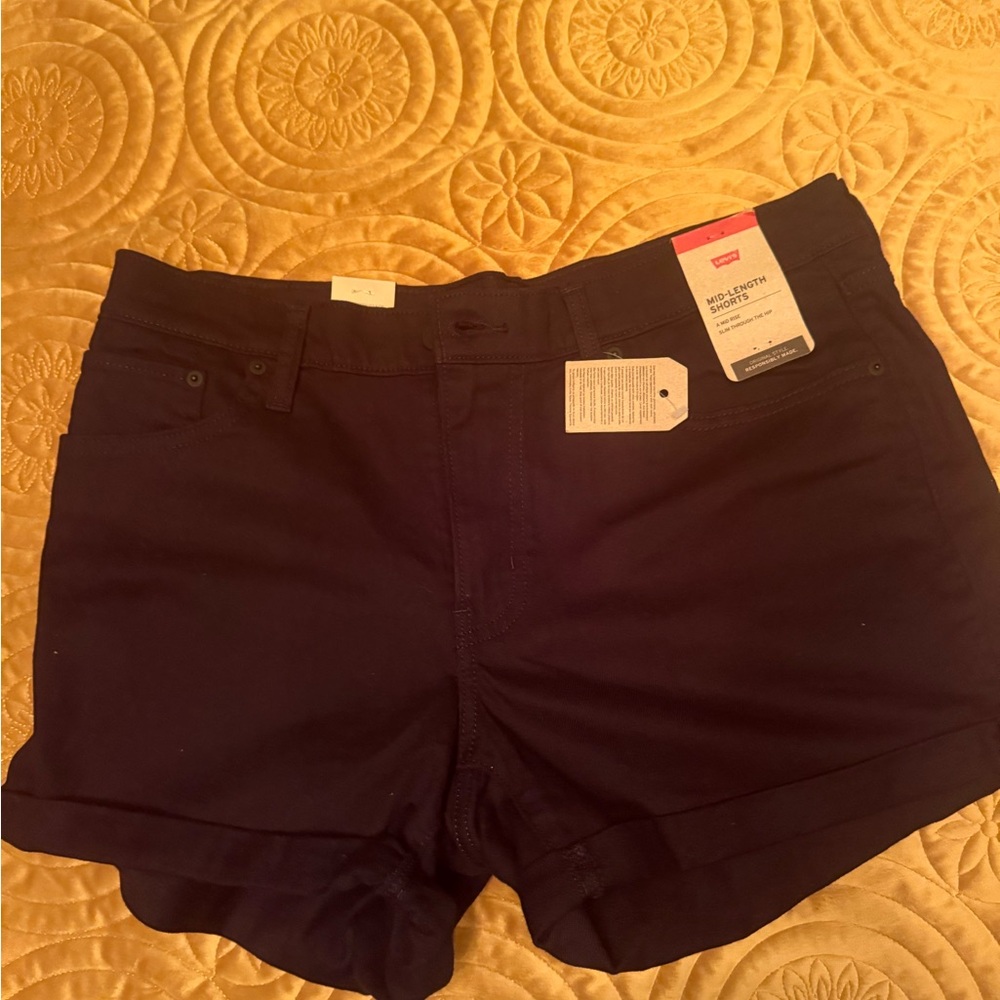 Levi's Black Jean Shorts Classic Style
